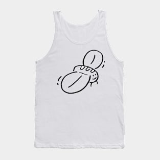 Cute Little Bee Doodle Art Tank Top